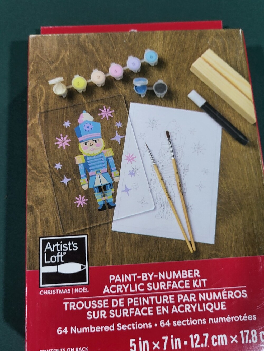 Rubie's Nutcracker Paint-by-Number Kit in Red, Blue, Pink, Yellow, White